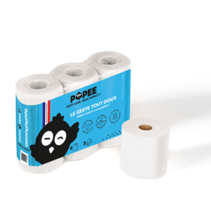 POPEE - Papier toilette ultra-confort - 6 rouleaux