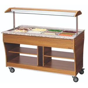 Chariot buffet chaud - 4x1/1 GN