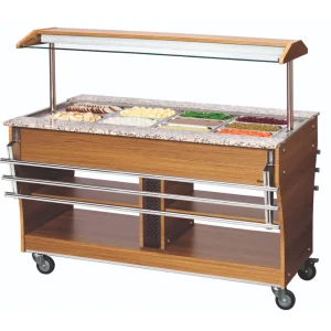 Chariot buffet chaud professionnel