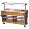 Chariot buffet chaud professionnel