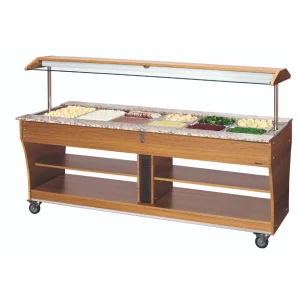 Chariot buffet chaud, 6x1/1GN