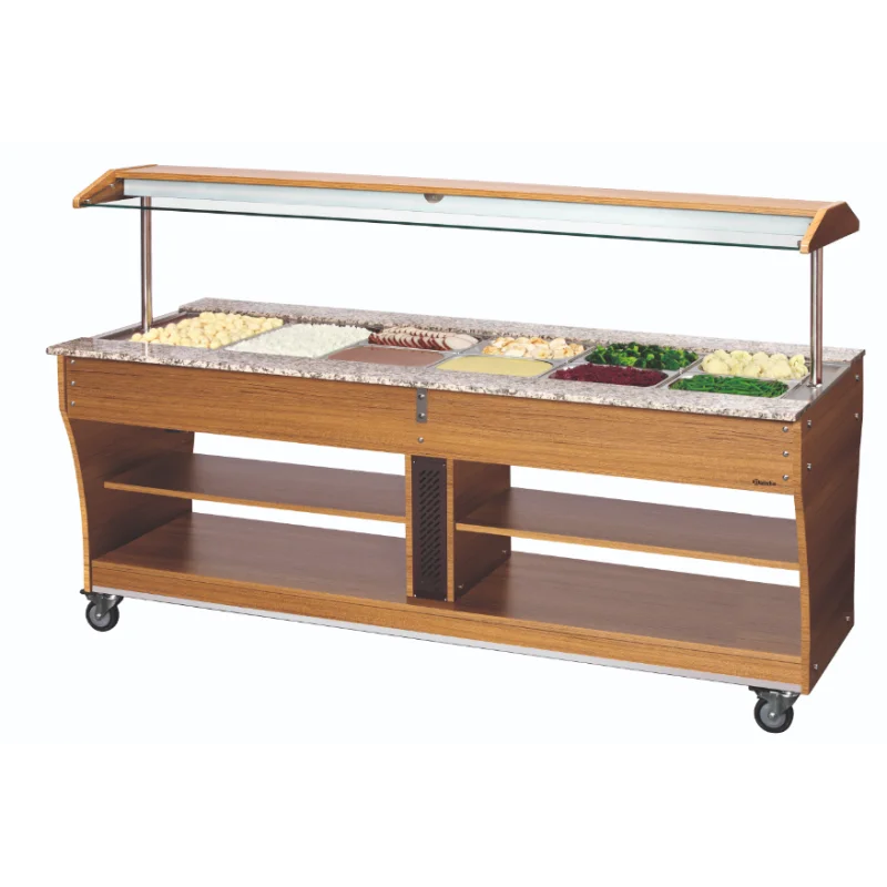 Chariot buffet chaud, 6x1/1GN