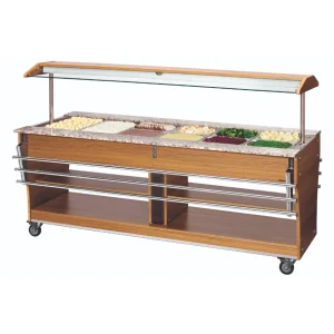 Chariot buffet chaud, 6x1/1GN