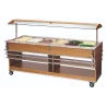 Chariot buffet chaud, 6x1/1GN