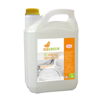 IDEGREEN - 5L - Liquide rinçage Lave-Vaisselle Respect'home® - Rinçage toutes eaux