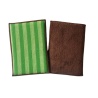 Memo Pad - vert et marron -  lot de 2  - 14x20 cm