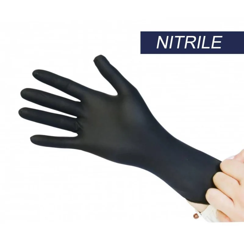 GANT NITRILE NOIR NON POUDRE TAILLE S - Filfa France