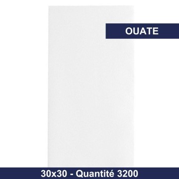 Serviette 30x30 - Ouate -Blanche