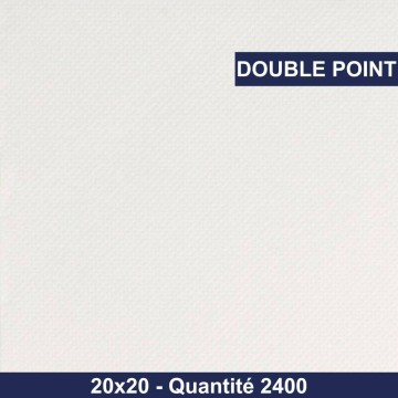 Serviette blanche - Double point