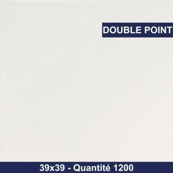 Serviette 39x39 - Double point