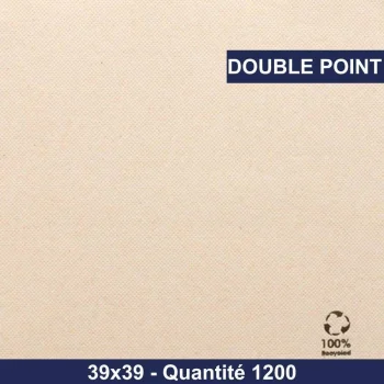 Serviette 39x39 - Double point