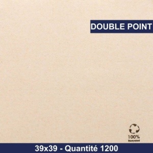 Serviette 39x39 - Double point