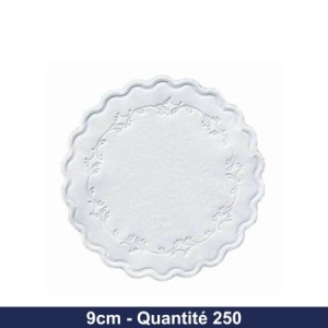 Dessous de verre blanc - 9cm