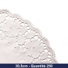 GDP - DENTELLES RONDES AJOURÉES Ø 31 CM BLANC LITOS - 250 pcs