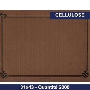 GDP - Set de table 31x43 - Papier Cellulose Extra - Chocolat - x2000- Filfa France