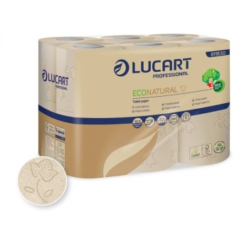 LUCART-  Papier toilette EcoNatural - 96 rouleaux