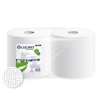 Bobine essuyage ouate blanche Ecolabel (2 x 1000 Feuilles) - Filfa France