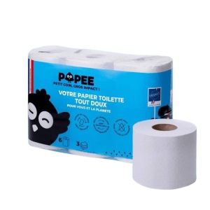 POPEE - Papier toilette ultra-confort - 6 rouleaux