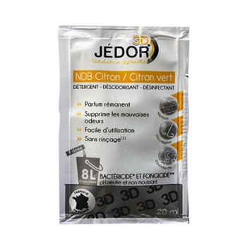 JEDOR - NETTOYANT DÉSINFECTANT 3D - 5301 - CITRON/CITRON VERT - 5L