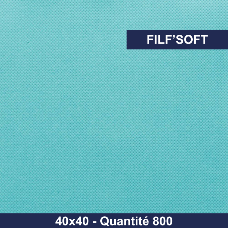 Serviette turquoise - Airlaid