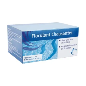 Floculant en chaussettes pour piscine