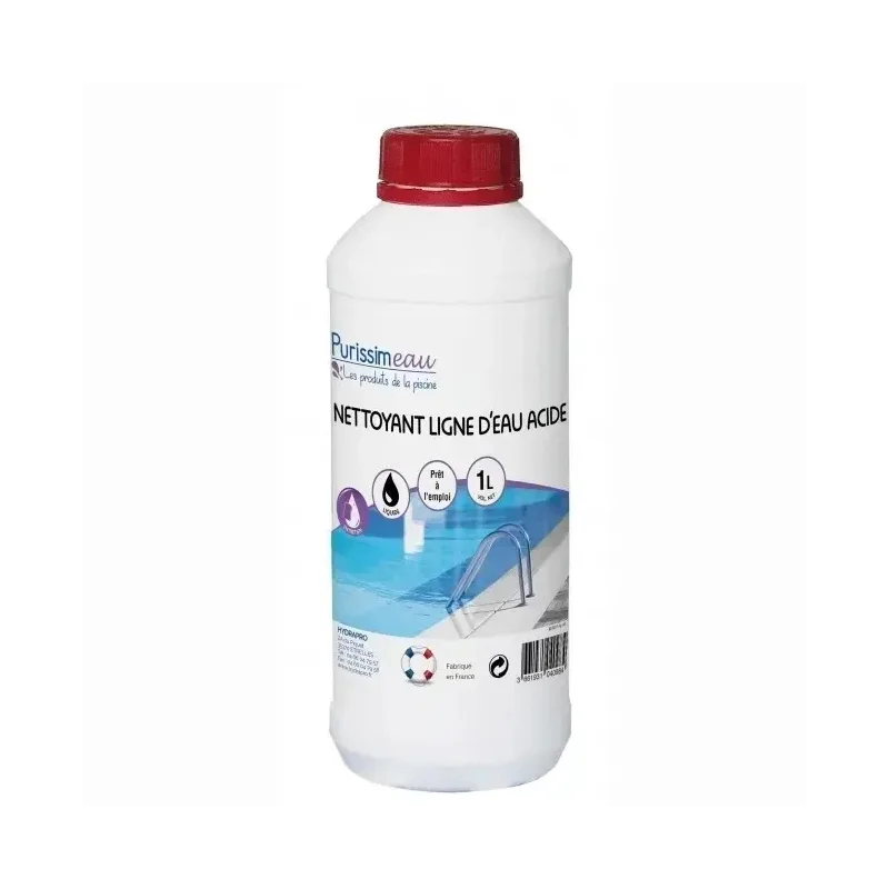 Nettoyant ligne d'eau acide pour piscine