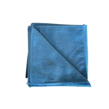 Lavette microfibre bleu